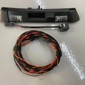 Audi TT Mk3 reverse camera assembly and wiring loom for retrofit installation