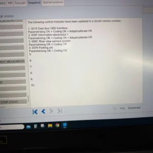 ODIS control-unit programming results for Volkswagen Group vehicle