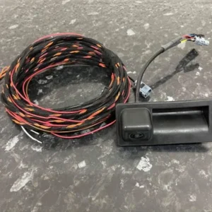 Audi A3 reverse camera retrofit kit with boot-handle camera and wiring