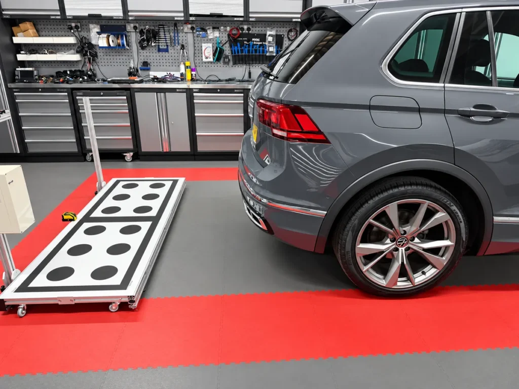 VW Tiguan reverse camera calibration setup