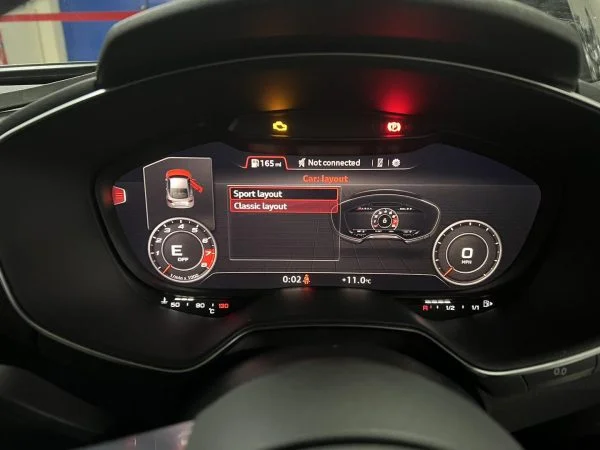 Audi Virtual Cockpit digital instrument display