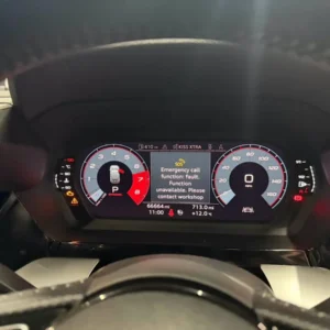 VW emergency call function fault SOS error warning