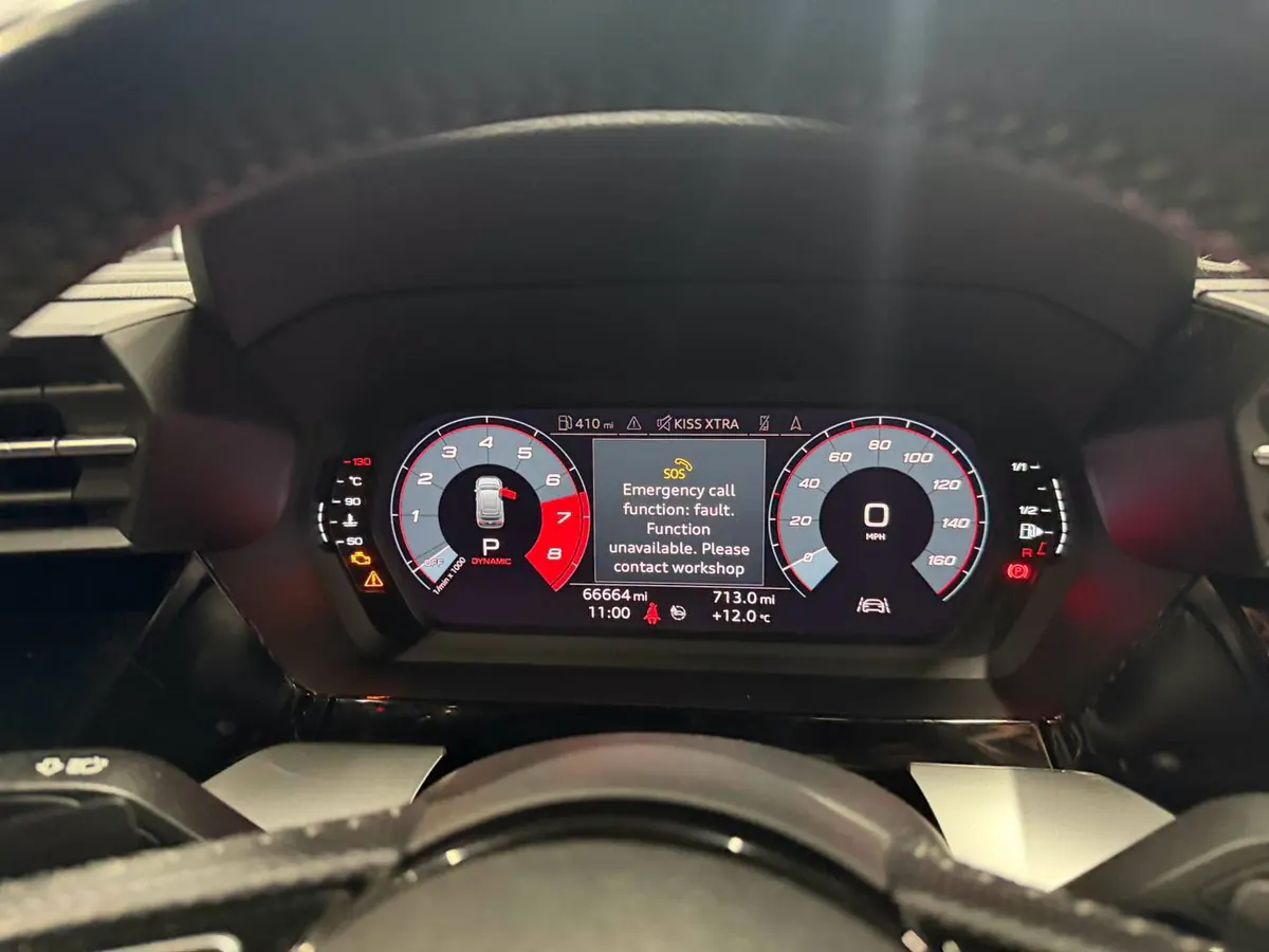 VW emergency call function fault SOS error warning