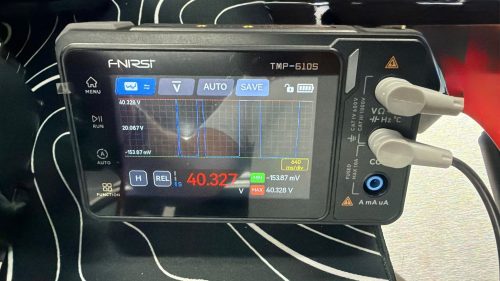 Audi 48V battery undergoing bench testing