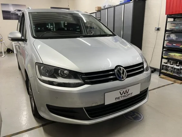VW Sharan at the VW Retrofit workshop