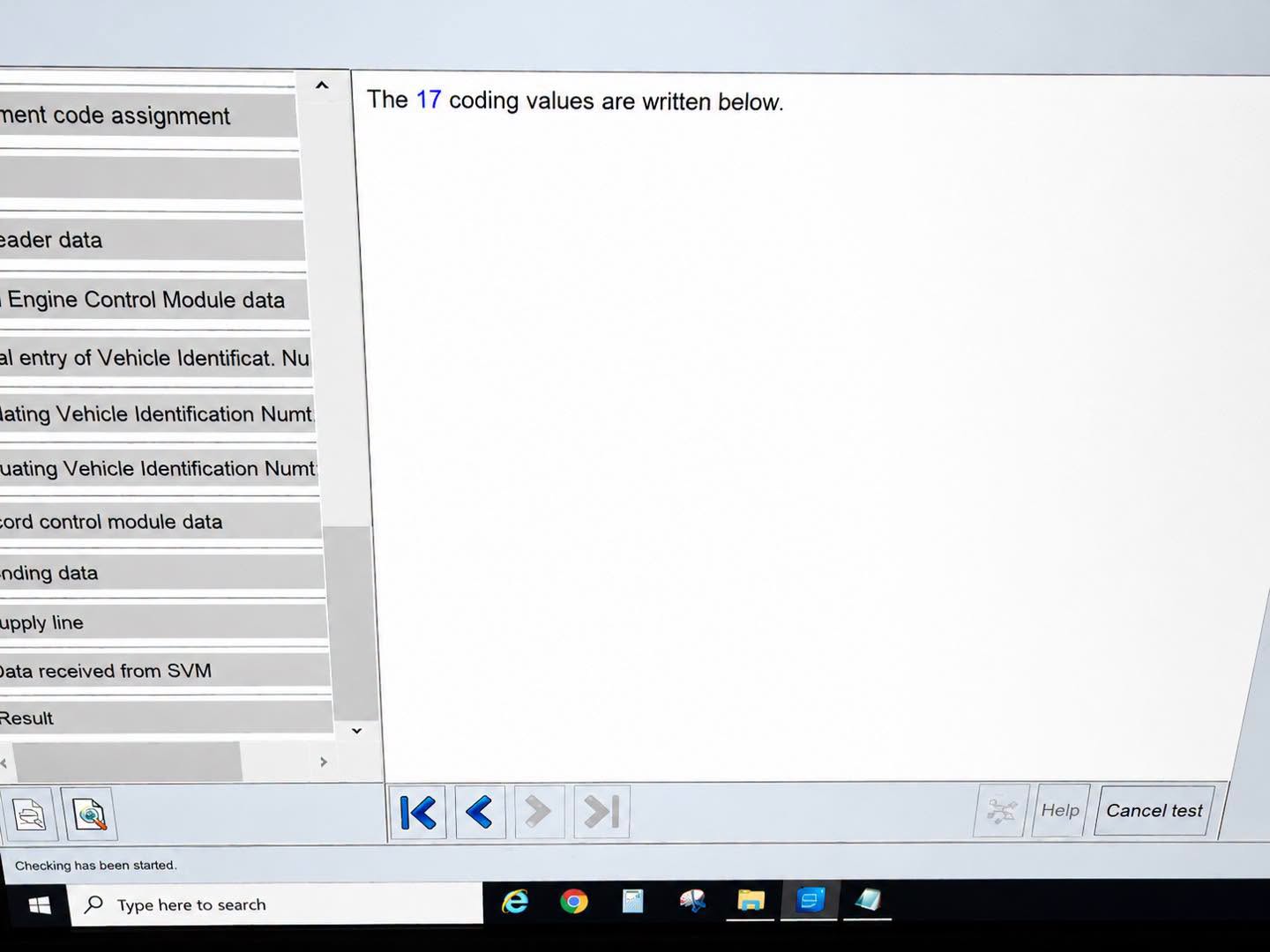 ODIS writing control-unit coding values