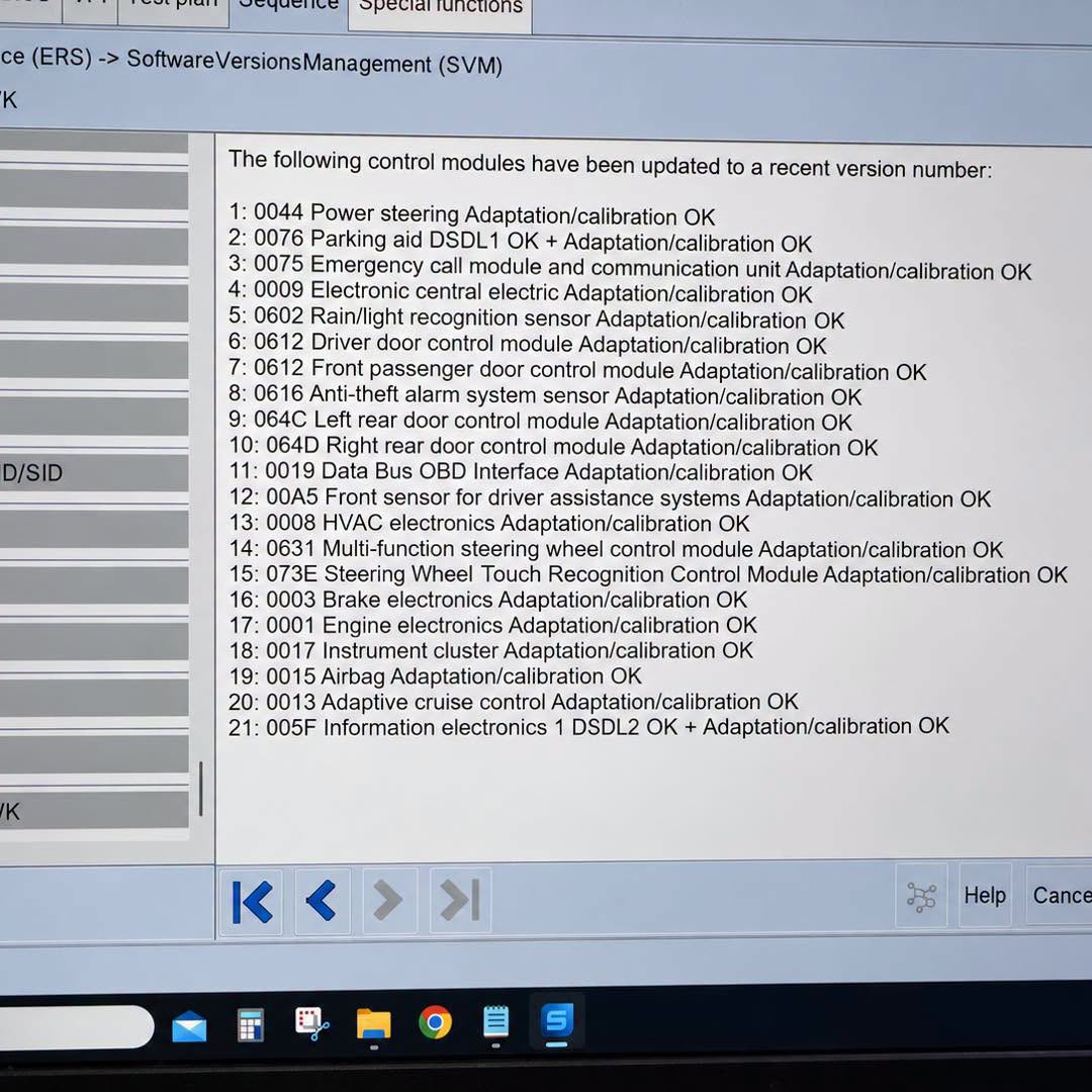 ODIS SVM control-unit update and calibration results